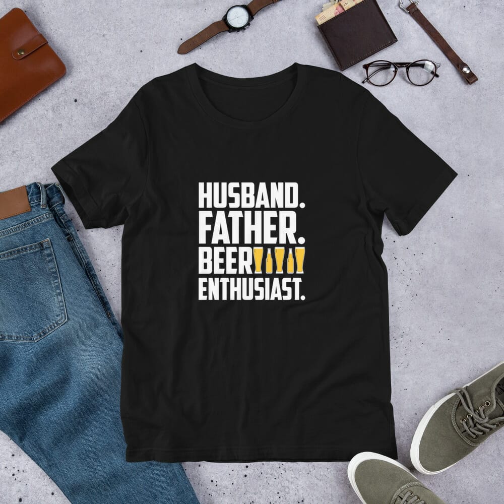 Husband Father Beer Enthusiast T-Shirt