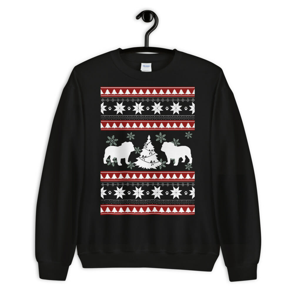 Ugly Christmas English Bulldog Sweatshirt