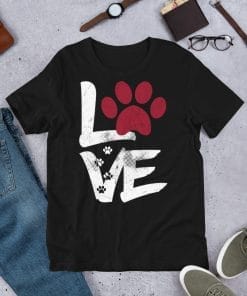 Love Paw Dog T-Shirt