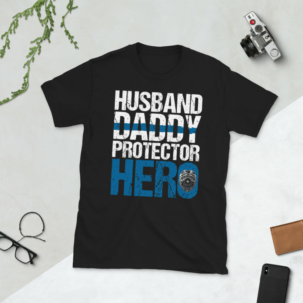 Husband Daddy Protector Hero Father’s Day T-Shirt