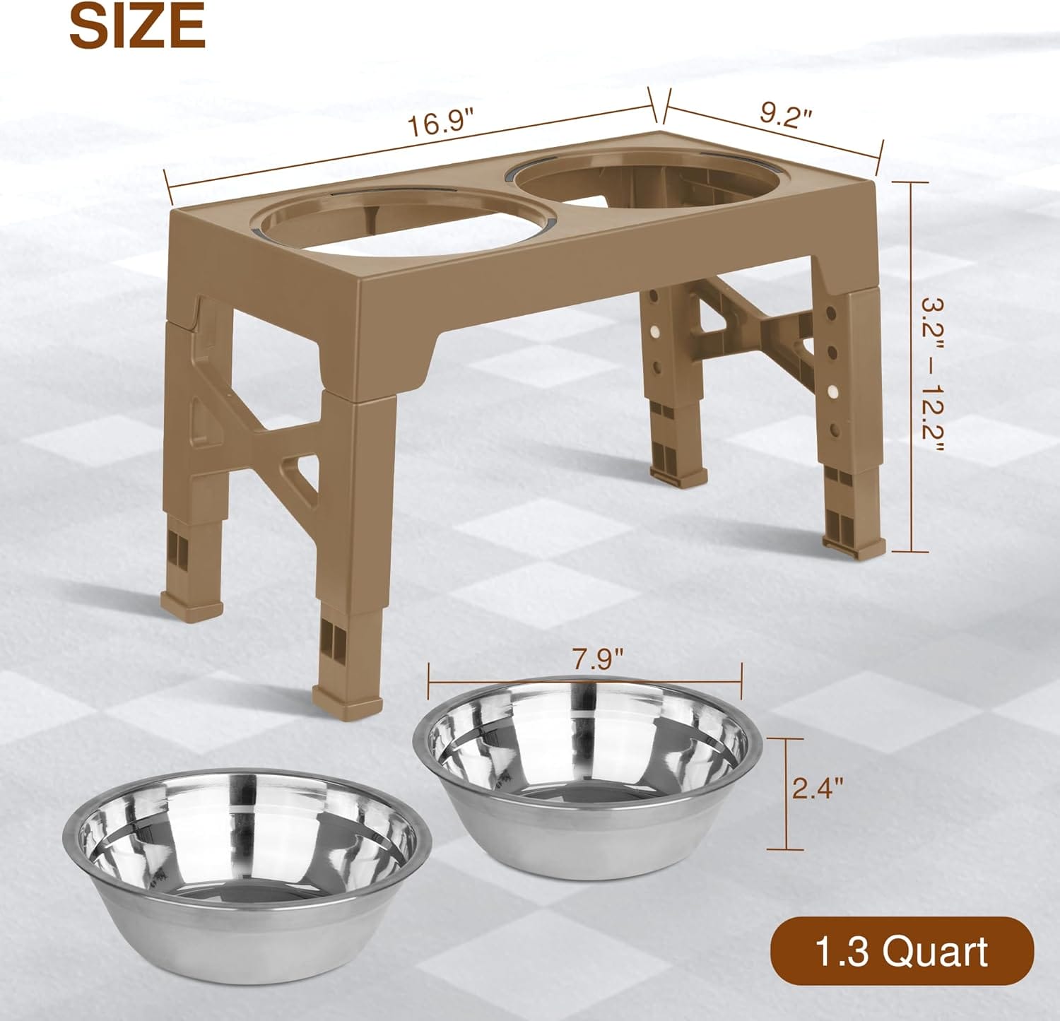 adjustable heights dog bowl stand review 1