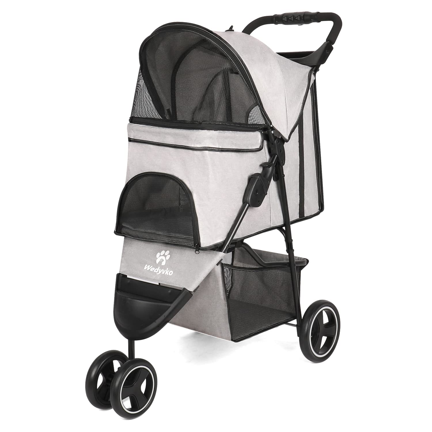 foldable dog and cat stroller review 1