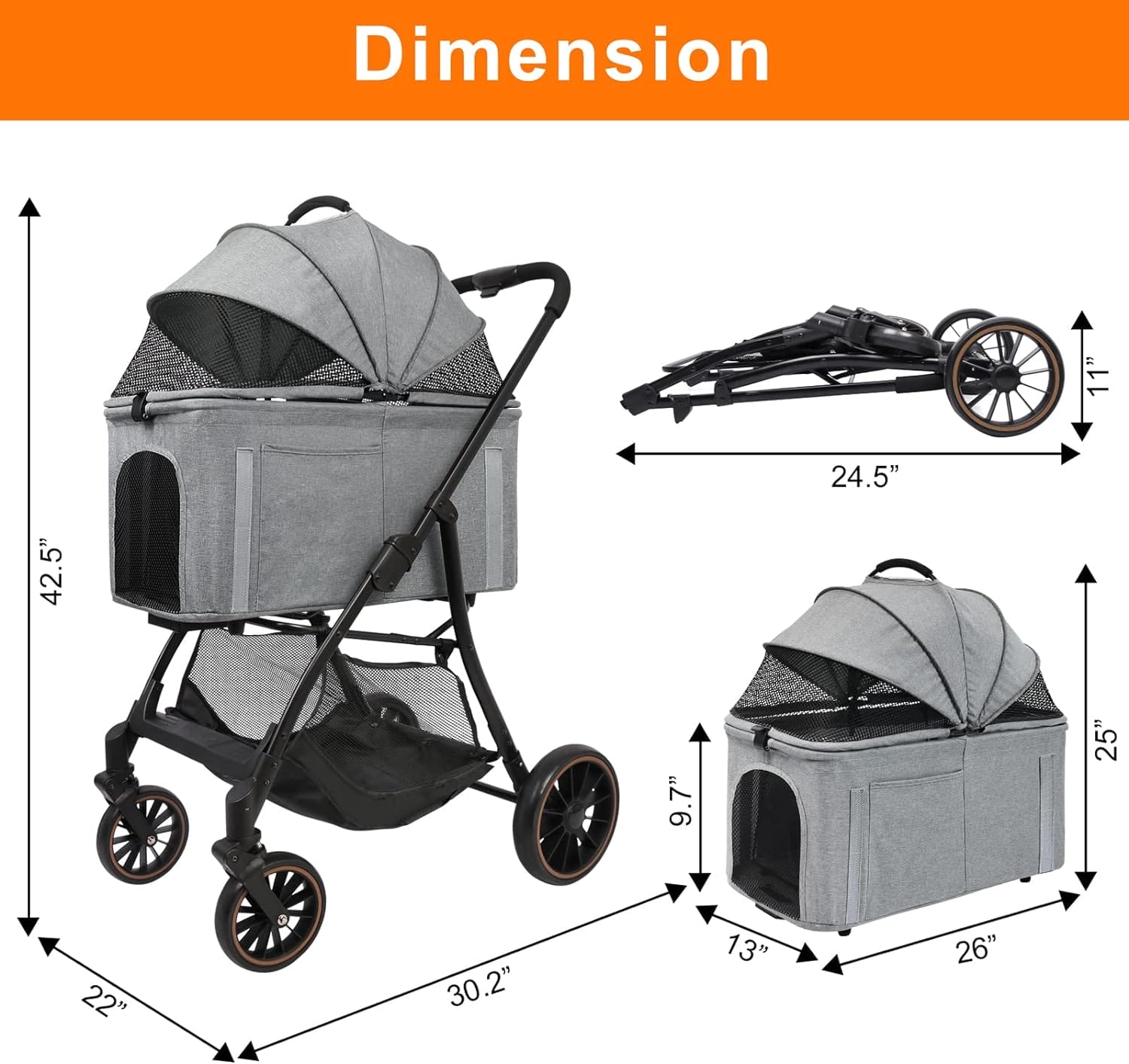Foldable Pet Stroller Review