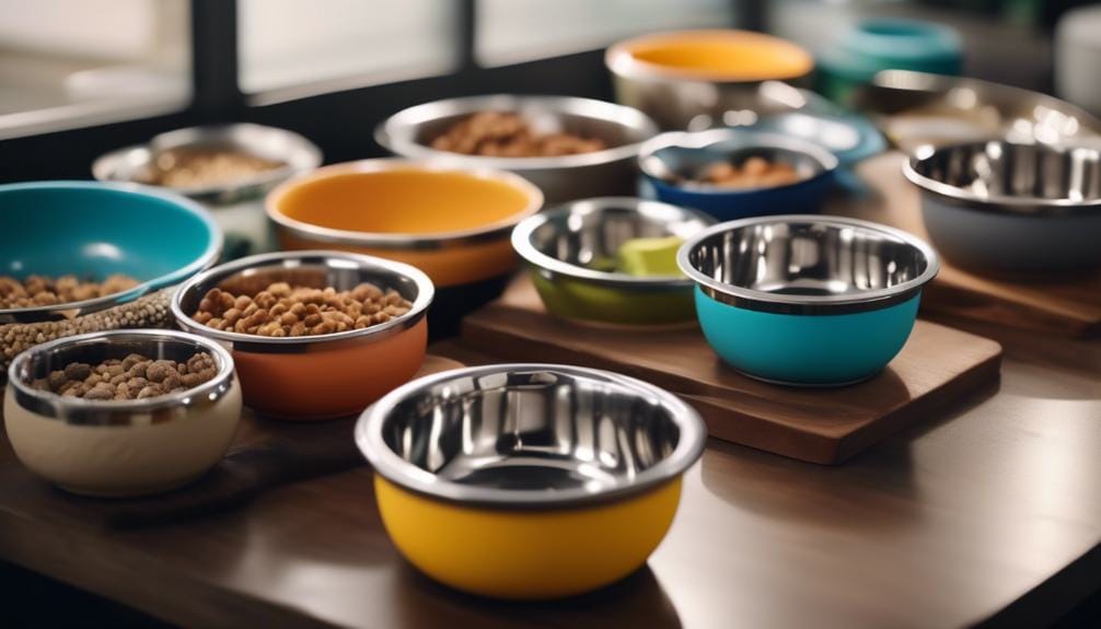dog bowl material options
