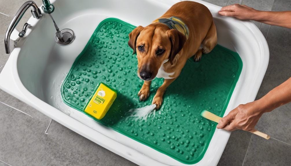 dog lick mat cleaning