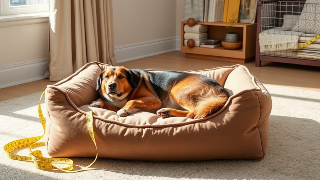 perfect size dog bed