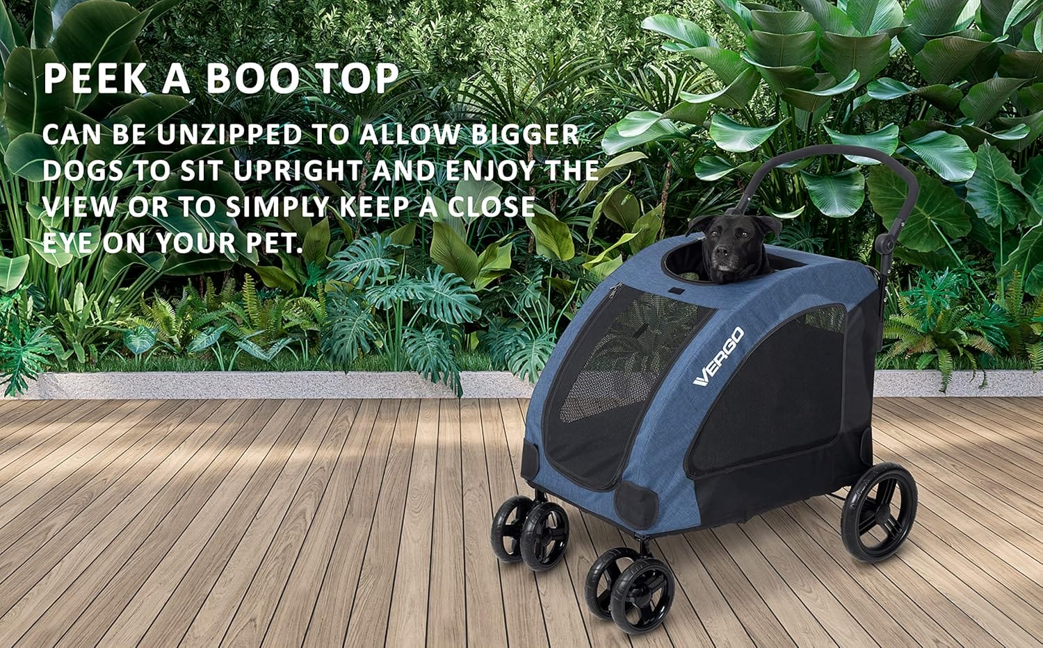 vergo pet stroller with adjustable handle review 6 6