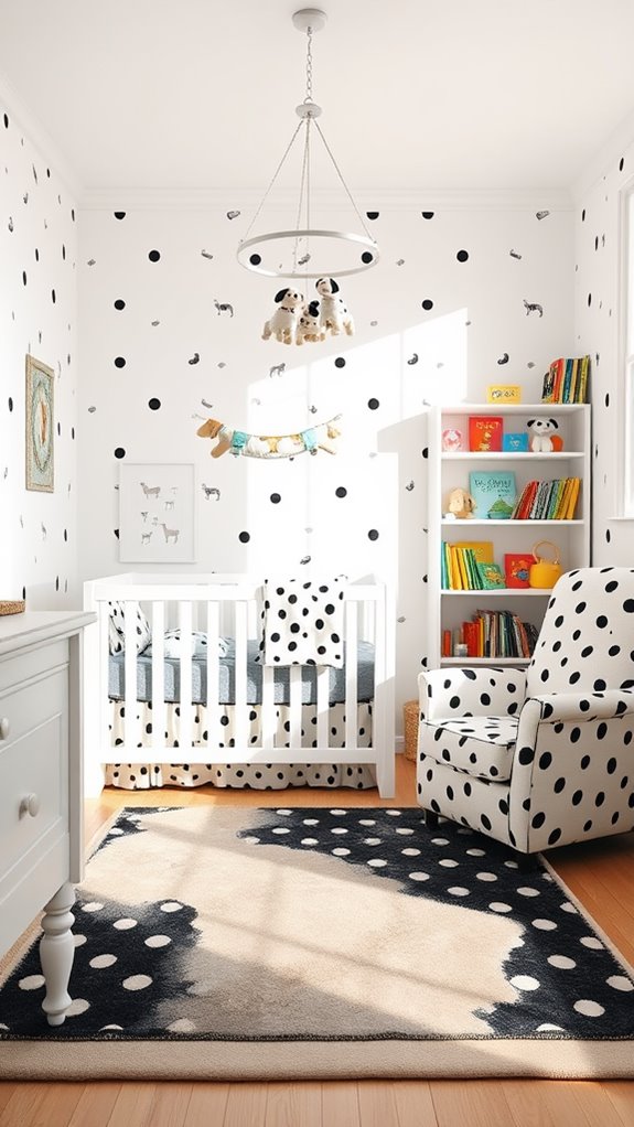 dalmatian inspired baby room