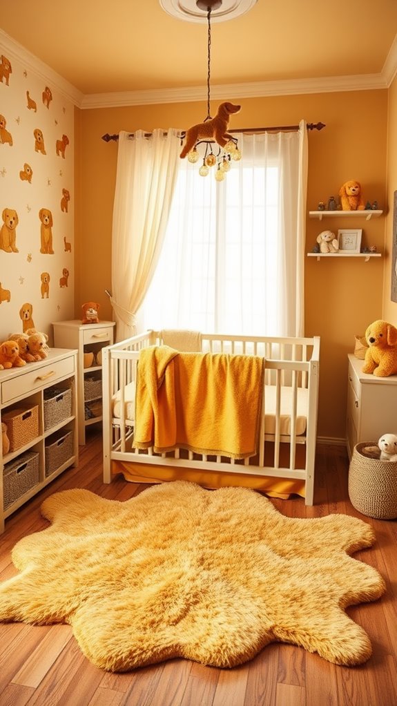 golden retriever nursery decor