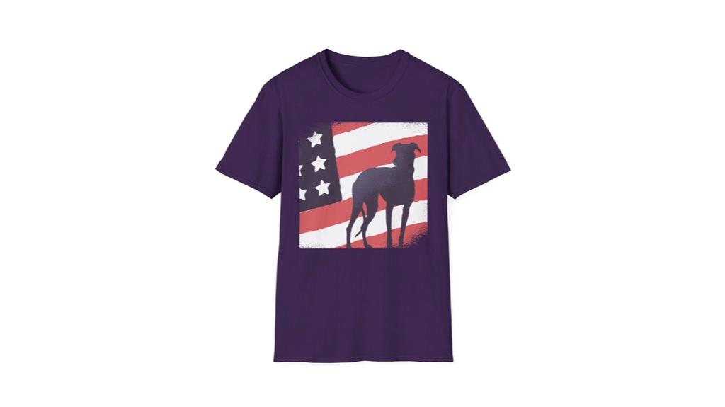 patriotic canine graphic tee