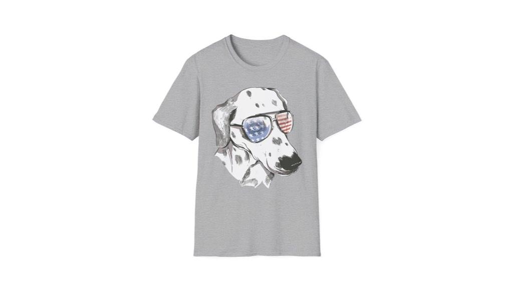 patriotic dog sunglasses tee